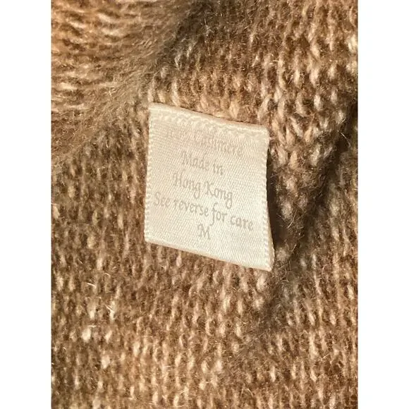 Abeille Ligne 100% Cashmere Cardigan Sweater ~ Sz M S By George Cottagecore! - Picture 7 of 8
